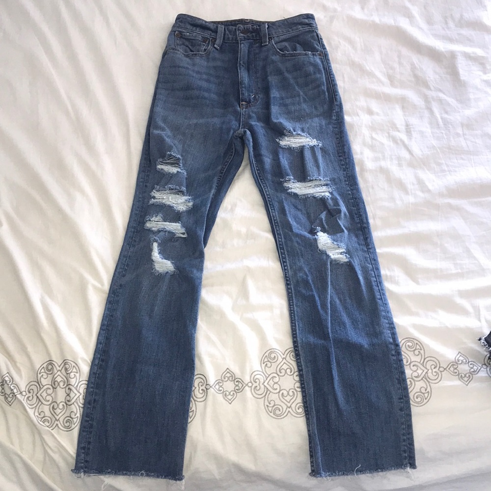 Natural Rise Ankle Straight Jeans